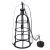Lampa wisząca metalowa ażurowa LOFT CZARNA 70cm